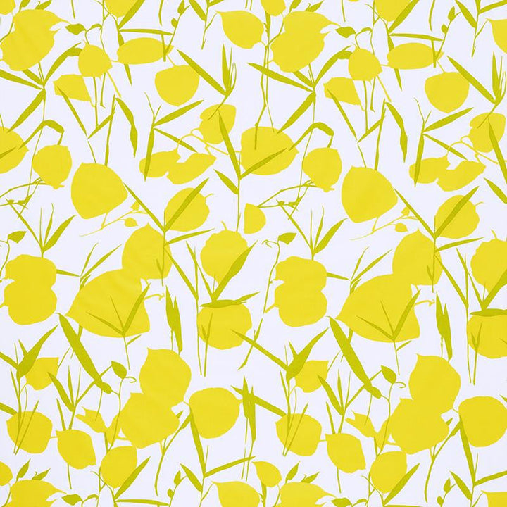 Joan Yellow 178850 by Schumacher Designer Fabric Flower Power 28.5" - Swanky Fabrics -