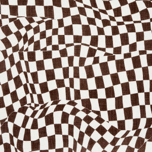 Schumacher Fabric Loose Check Brown 180331