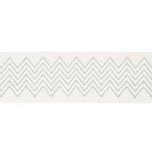 Schumacher Trim Leora Hand Blocked Tape Narrow Sky 181380