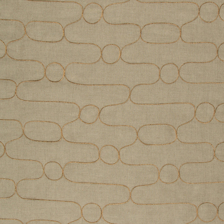 Tottori Gilded by Kravet Couture Designer Fabric IZU COLLECTION LINEN - 94%;ZARI - 6% India Horizontal: 9.4 and Vertical: 9.4 55 - Swanky Fabrics -