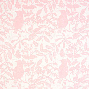 Schumacher Wallpaper Bird & Bee Pink 5011191