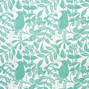 Schumacher Wallpaper Bird & Bee Seaglass 5011192