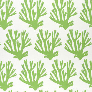 Schumacher Wallpaper Coral Green 5011200