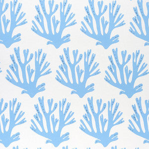Schumacher Wallpaper Coral Blue 5011201