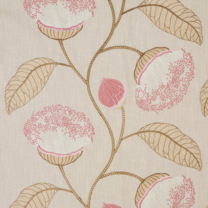 Schumacher Fabric Celinda Embroidery Blush 78302