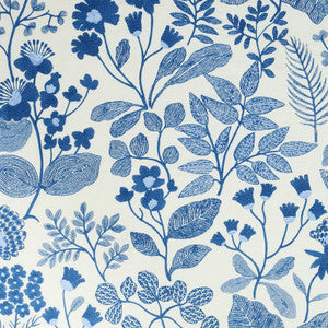 Schumacher Fabric Emaline Embroidery Blue 78311