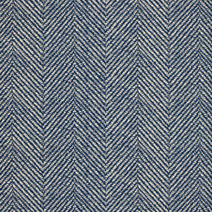Schumacher Fabric Chevron D'Ete Indoor/Outdoor Blue 173041