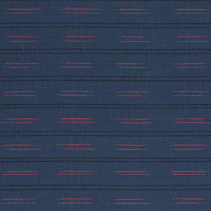 Schumacher Fabric Ainsley Stripe Indoor/Outdoor Navy 78581