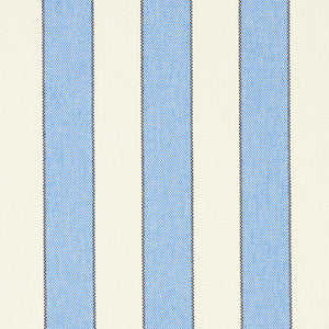Schumacher Fabric Blumont Stripe Indoor/Outdoor Blue 79050