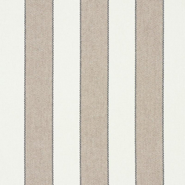 Blumont Stripe Indoor/Outdoor Stone 79051 by Schumacher Designer Fabric Indoor/Outdoor: Prints & Wovens 1.88" - Swanky Fabrics -