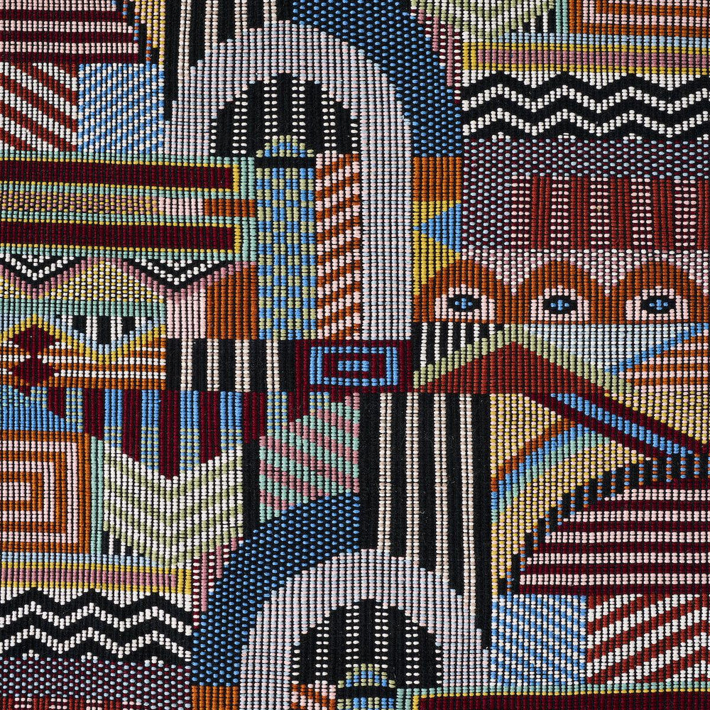 Palomar Hand Woven Brocade Multi 79290 by Schumacher Designer Fabric A Rum Fellow 19.0" - Swanky Fabrics -