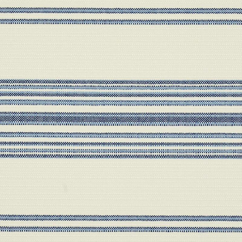 Solana Stripe Indoor/Outdoor Navy 79330 by Schumacher Designer Fabric Indoor/Outdoor: Prints & Wovens - Swanky Fabrics -