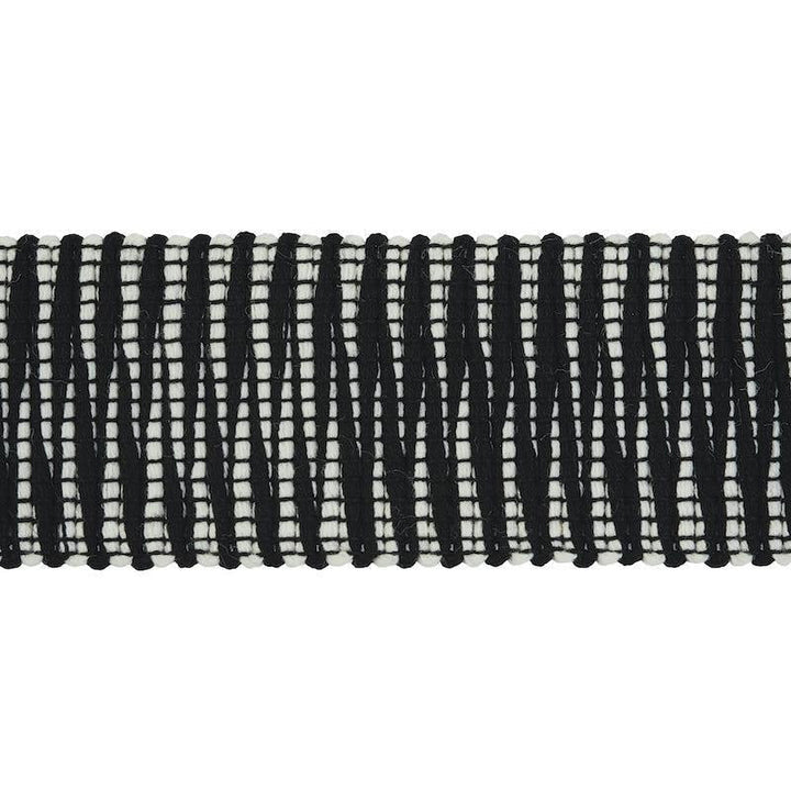 Pierce Tape Indoor/Outdoor Black 79411 by Schumacher Designer Trim Indoor/Outdoor Prints & Wovens V - Swanky Fabrics -
