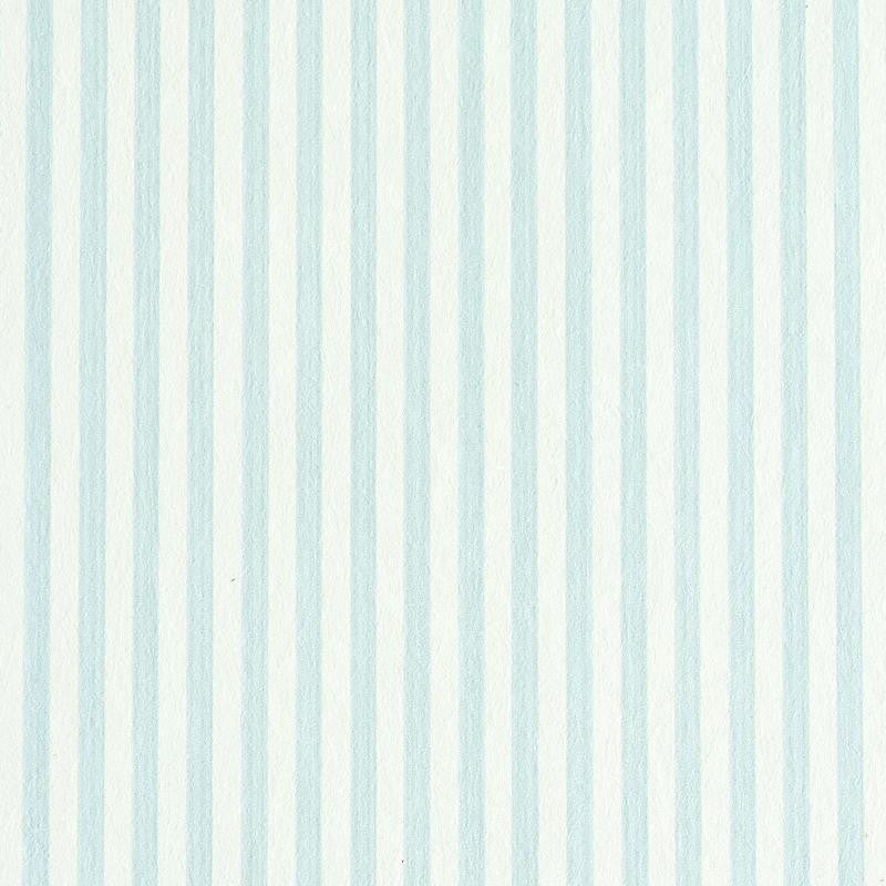 Edwin Stripe Narrow Sky 5011860 by Schumacher Designer Wallpaper Stripe Wallcovering Collection - Swanky Fabrics -