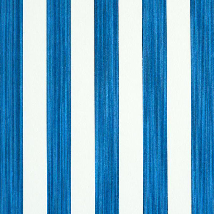 Edwin Stripe Medium Navy 5011887 by Schumacher Designer Wallpaper Stripe Wallcovering Collection 2.44" - Swanky Fabrics -