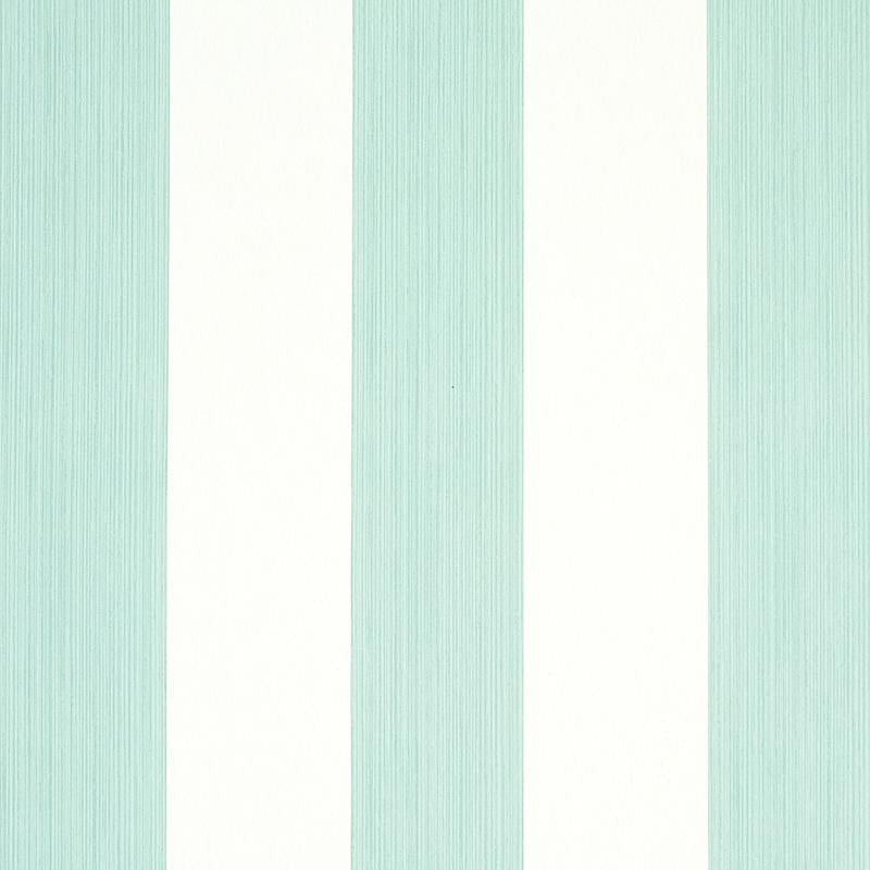 Edwin Stripe Wide Seaglass 5011903 by Schumacher Designer Wallpaper Stripe Wallcovering Collection 4.5" - Swanky Fabrics -