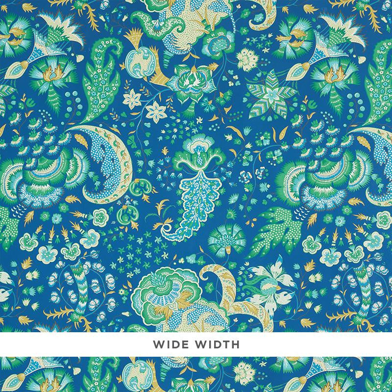 Majorelle Blue 5011350 by Schumacher Designer Wallpaper Rive Gauche 27.0" - Swanky Fabrics -