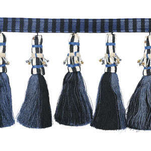 Schumacher Trim Antony Tassel Blue & Black 79600