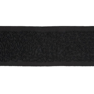 Schumacher Trim Vermicelli Beaded Tape Black 77482