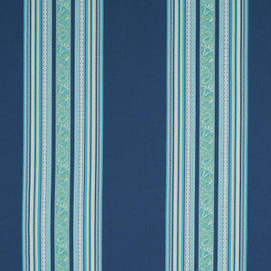 Schumacher Fabric Markova Stripe Navy 78602