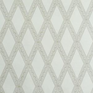 Schumacher Wallpaper Les Losanges Toile Stone 5011360