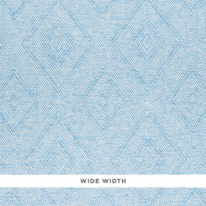 Tortola Paperweave Blue 5011250 by Schumacher Designer Wallpaper Woven Wallcoverings 14.5" - Swanky Fabrics -