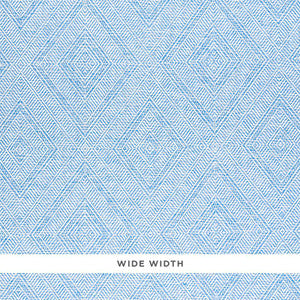 Schumacher Wallpaper Tortola Paperweave Blue 5011250