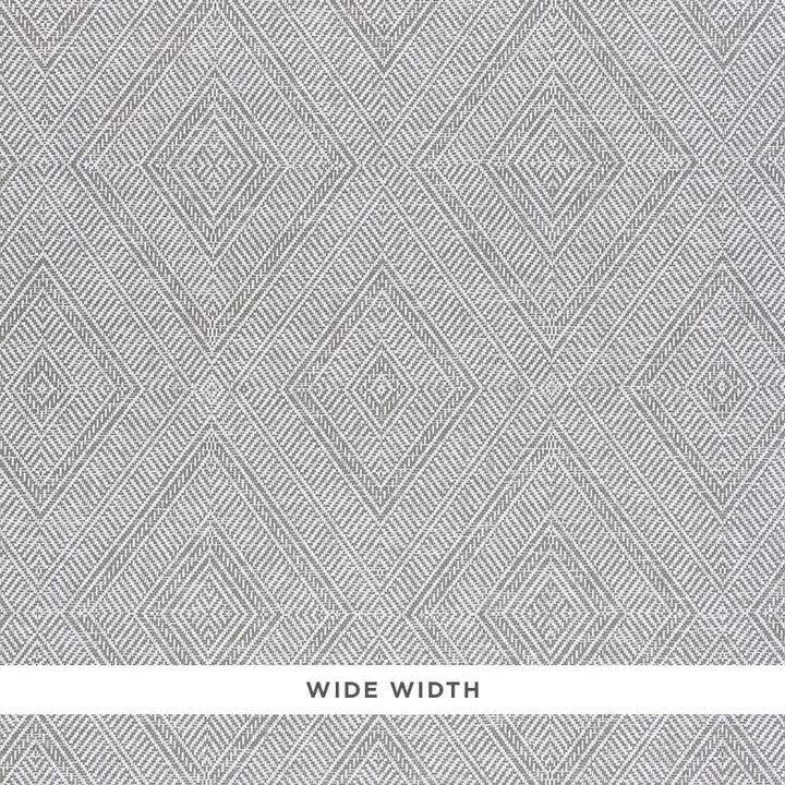 Tortola Paperweave Grey 5011253 by Schumacher Designer Wallpaper Woven Wallcoverings 14.5" - Swanky Fabrics -
