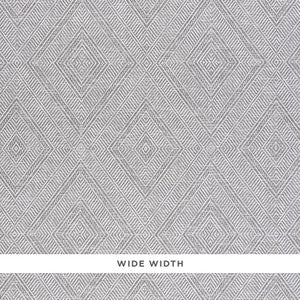 Schumacher Wallpaper Tortola Paperweave Grey 5011253