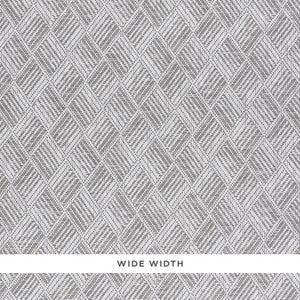 Schumacher Wallpaper Ashberg Paperweave Grey 5011260