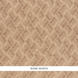 Schumacher Wallpaper Ashberg Paperweave Brown 5011262