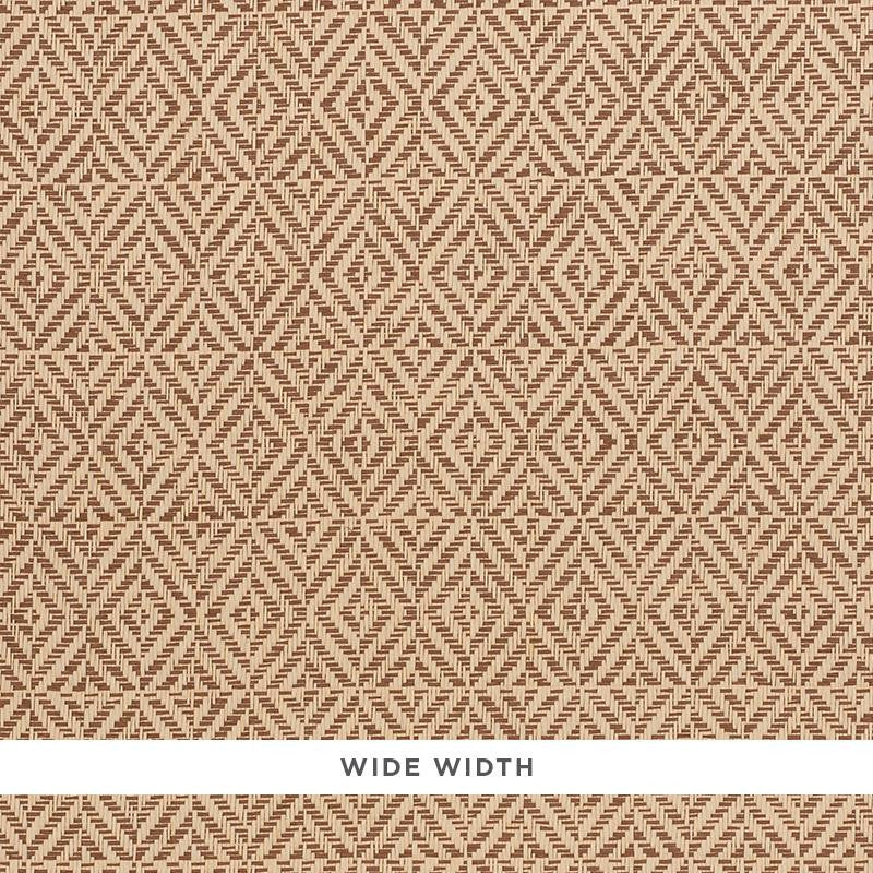Jubilee Paperweave Brown 5011272 by Schumacher Designer Wallpaper Woven Wallcoverings 2.38" - Swanky Fabrics -