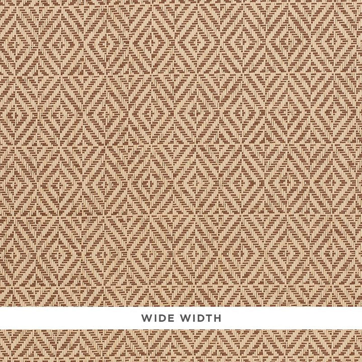 Jubilee Paperweave Brown 5011272 by Schumacher Designer Wallpaper Woven Wallcoverings 2.38" - Swanky Fabrics -