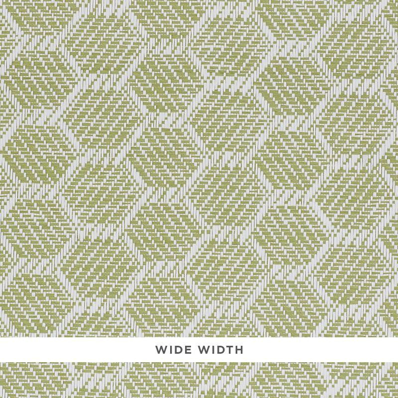 Abaco Paperweave Green 5011281 by Schumacher Designer Wallpaper Woven Wallcoverings 1.25" - Swanky Fabrics -