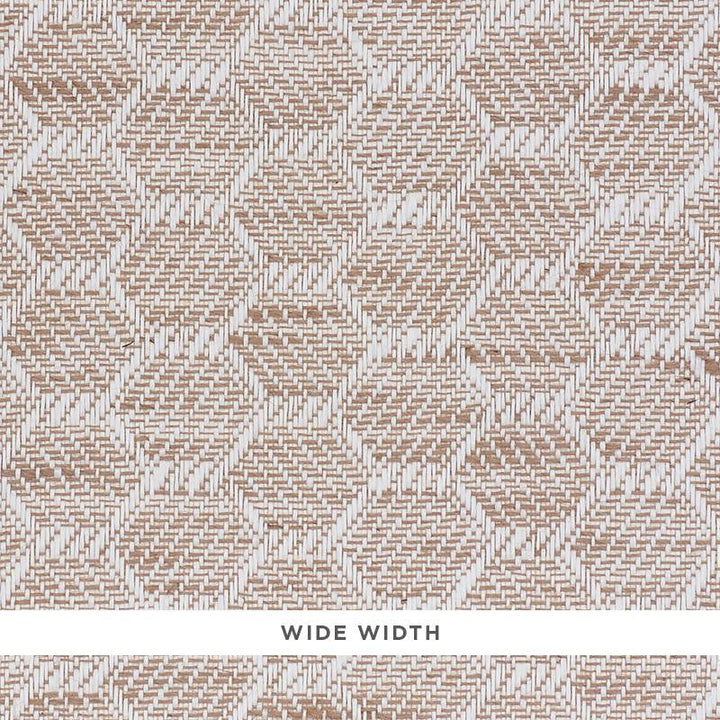 Abaco Linen Paperweave Natural 5011290 by Schumacher Designer Wallpaper Woven Wallcoverings 1.25" - Swanky Fabrics -
