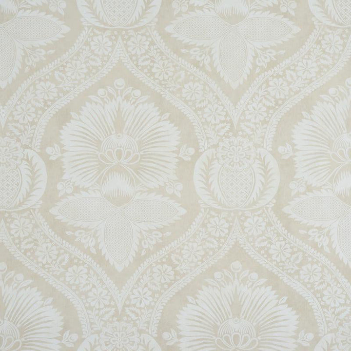 Villandry Damask Print Neutral 5011751 by Schumacher Designer Wallpaper Perennial Favorites 18.0" - Swanky Fabrics -