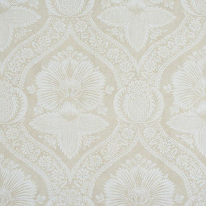 Schumacher Wallpaper Villandry Damask Print Neutral 5011751