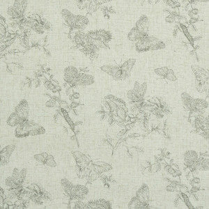 Schumacher Wallpaper Baudin Butterfly Linen Black 5011830