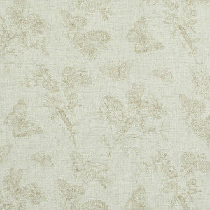 Schumacher Wallpaper Baudin Butterfly Linen Natural 5011832