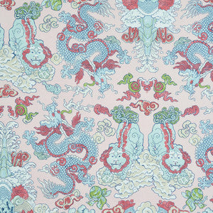 Schumacher Wallpaper Magic Mountain Dragon Blush 5011591