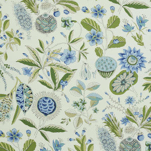 Schumacher Wallpaper Roca Redonda Blue & Ivory 5011620