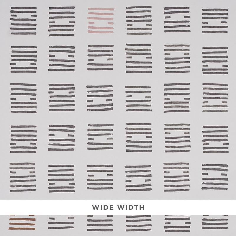 Tiasquam Charcoal 5011822 by Schumacher Designer Wallpaper Caroline Z Hurley 54.0" - Swanky Fabrics -