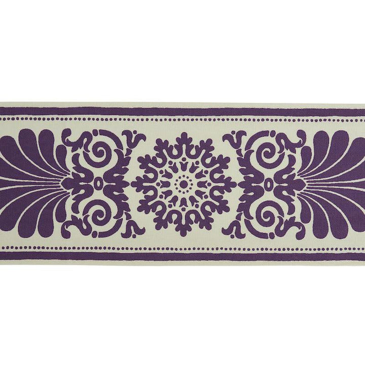 Yvonne Tape Aubergine 79142 by Schumacher Designer Trim Jill Lasersohn - Swanky Fabrics -