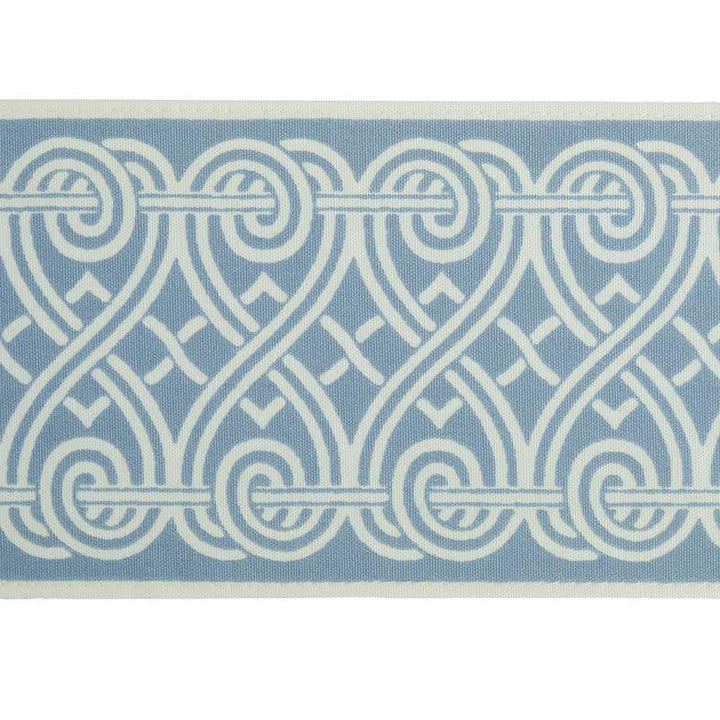 Suzette Tape Sky 79131 by Schumacher Designer Trim Jill Lasersohn - Swanky Fabrics -
