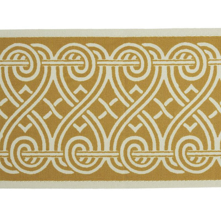 Suzette Tape Gold 79132 by Schumacher Designer Trim Jill Lasersohn - Swanky Fabrics -