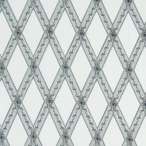 Schumacher Fabric Les Losanges Toile Carbon 179461