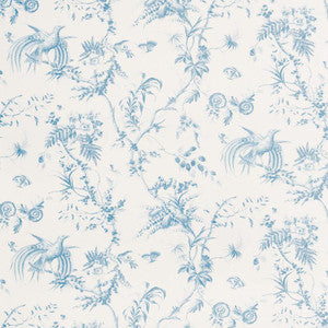 Schumacher Fabric Toile De La Prairie Blue 179570