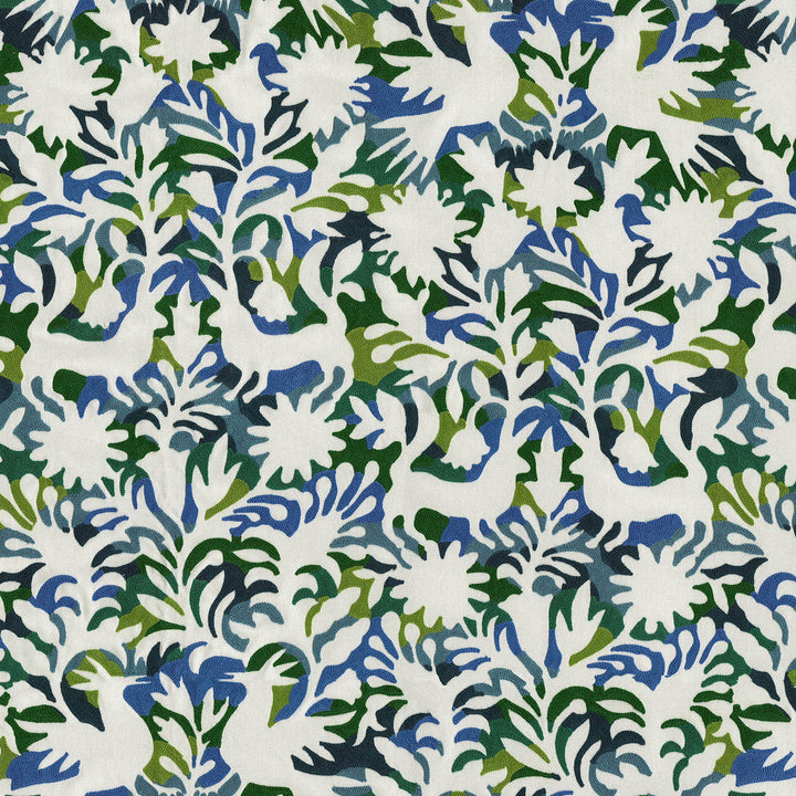 Free Spirit Emb Tropics 470581 by PKL Studio Designer Fabric - Base: 100% cotton Emb: 100% acrylic India 18000 Horizontal: 26.75 and Vertical: 30.75 57 - Swanky Fabrics -