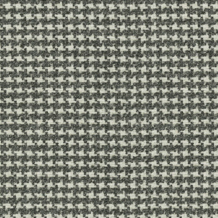 Lia Houndstooth Domino 470600 by PKL Studio Designer Fabric - 100% polyester India 51000 Horizontal: 0.625 and Vertical: 0.625 54 - Swanky Fabrics -