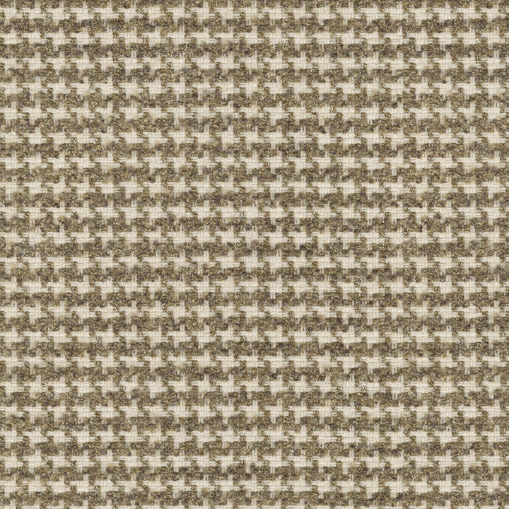 Lia Houndstooth Truffle 470603 by PKL Studio Designer Fabric - 100% polyester India 51000 Horizontal: 0.625 and Vertical: 0.625 54 - Swanky Fabrics -